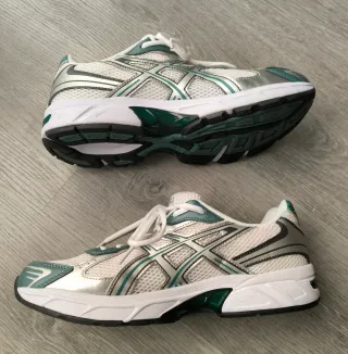 ASICS GEL-1130 Blancas/Verdes Talla 43.5 NUEVAS