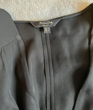 Vestido Negro Massimo Dutti