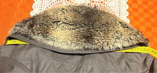 Giacca con  Pelliccia - Grigio Antracite.Taglia M