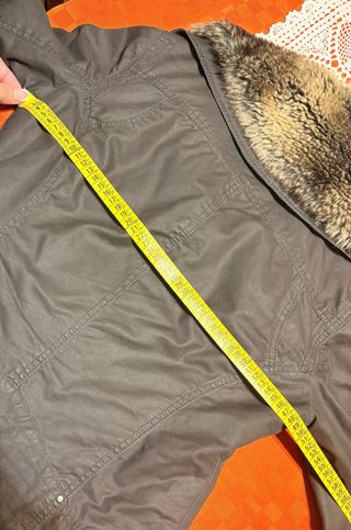 Giacca con  Pelliccia - Grigio Antracite.Taglia M