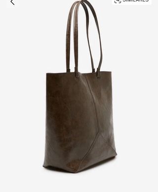 Bolso shopper Cortefiel marrón