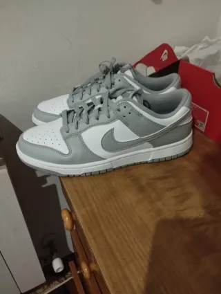 Zapatillas Nike Dunk Low Gris Blanco