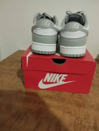 Zapatillas Nike Dunk Low Gris Blanco