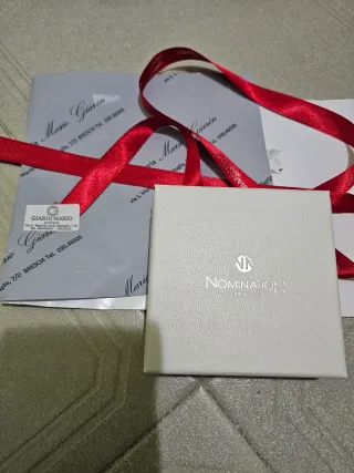 Brazalete Nomination Hombre Negro/Plata