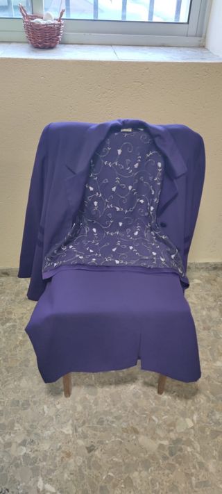 Conjunto 3 piezas morado talla 2XL para mujer