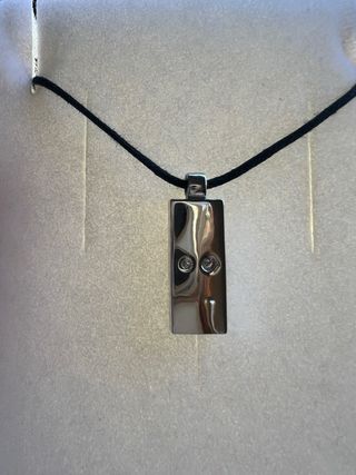 Colgante Swarovski Plata y Cristal Negro