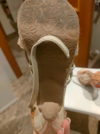 Tacones Veraniegos Estampados Talla 37