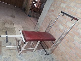 Banco de pesas hecho a mano