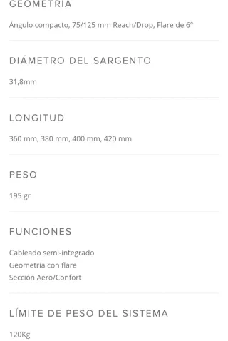 Manillar carbono Syncros