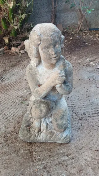 Estatuilla Jardín Vintage años 70 Hormigón