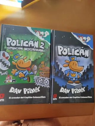 Libros Policán de Dav Pilkey (2 tomos)