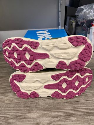 Hoka Scarpa Trail Donna EU 42.5 Verde/Rosa