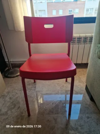 Silla Ikea Herman Roja