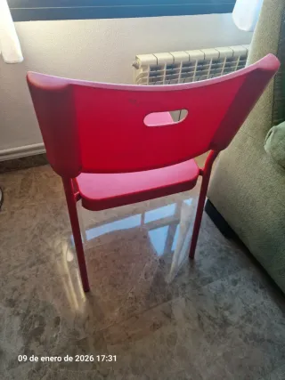 Silla Ikea Herman Roja