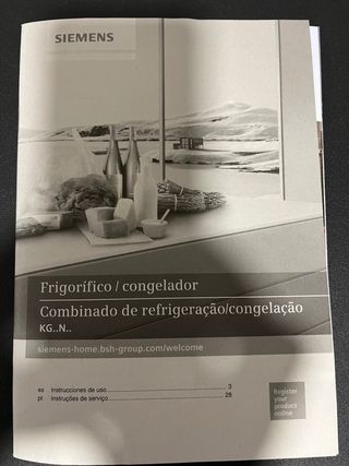 Frigorífico Combi Siemens IQ300 KG36NVIDA A++