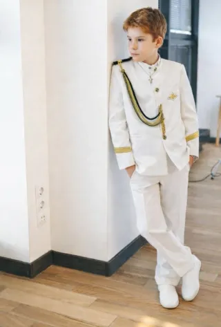 Traje Comunión Almirante  Blanco+Regalo Zapatos.