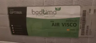 Somier con patas y colchón 150x190