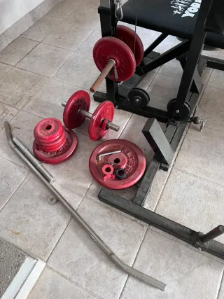 Gimnasio York multifunción+equipo de pesas