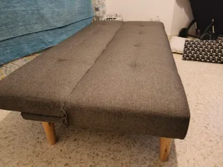 Sofá Cama Gris Tela