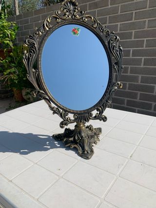 Specchio antico bronzo decorato