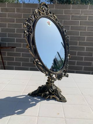 Specchio antico bronzo decorato