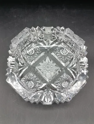 Cenicero Cristal Tallado Bohemia