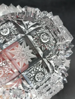 Cenicero Cristal Tallado Bohemia