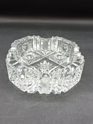 Cenicero Cristal Tallado Bohemia