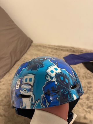 Casco Esquí Smith Junior Talla M Azul Nuevo