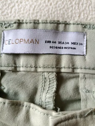 Pantalón chino verde claro Celopman