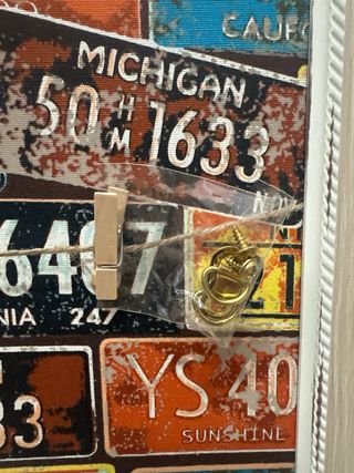 Marco de fotos con matrículas