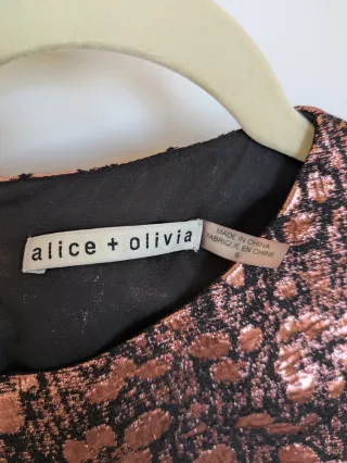 Vestido de fiesta Alice + Olivia negro / rosa