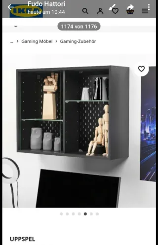 Vetrina nera Ikea UPPSEL