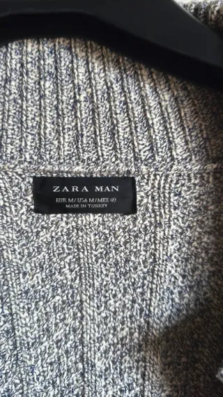 Cardigan Zara bouclé grigio