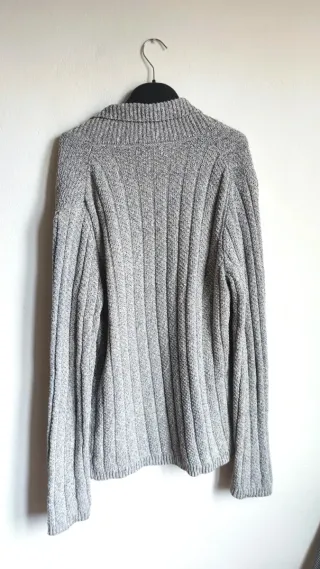 Cardigan Zara bouclé grigio