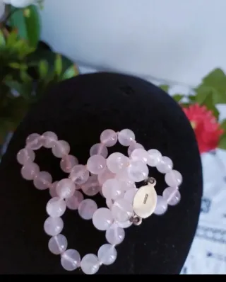 Collana Quarzo Rosa Vintage Anni '60