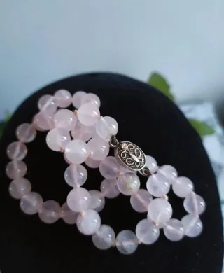 Collana Quarzo Rosa Vintage Anni '60