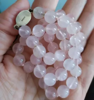 Collana Quarzo Rosa Vintage Anni '60