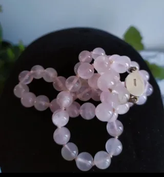 Collana Quarzo Rosa Vintage Anni '60
