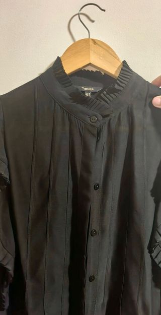 Camisa negra Massimo Dutti talla 42