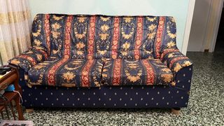 Sofá de 3 plazas con estampado floral