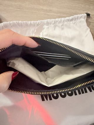 Bolso Hombro Love Moschino Negro Acolchado