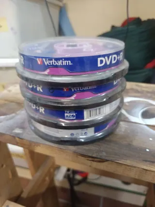 Pack 4 DVDs x 10 discos Verbatim DVD+R 120min 16x