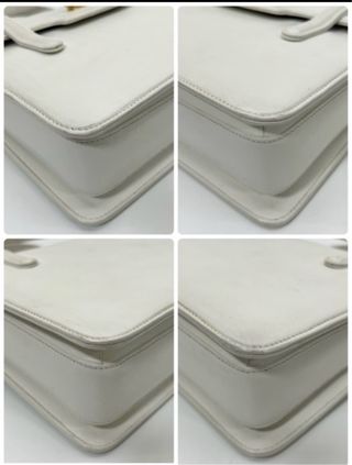 Borsa Gucci Turnlock Vintage Pelle Bianca Oro