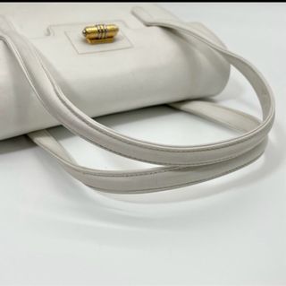 Borsa Gucci Turnlock Vintage Pelle Bianca Oro