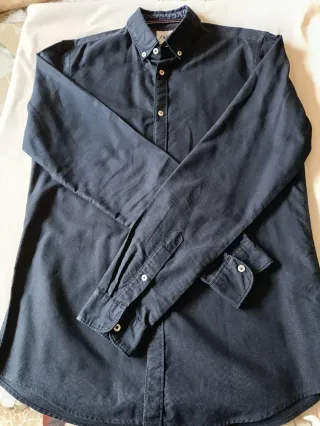 Camisa Zara Azul Marino Talla S