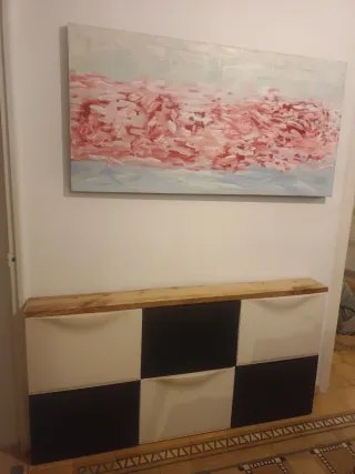 Balda madera pino zapatero Trons Ikea