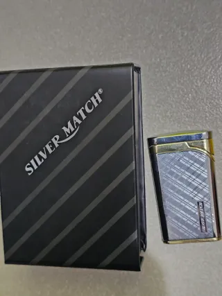Mechero Silver Match Oro/Plata