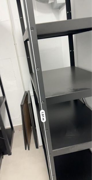 Scaffalature metalliche nere