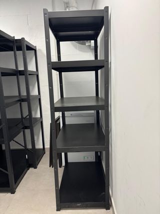 Scaffalature metalliche nere